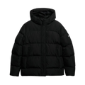 Hooded 5 Baffle Sports Puffer - 02a black