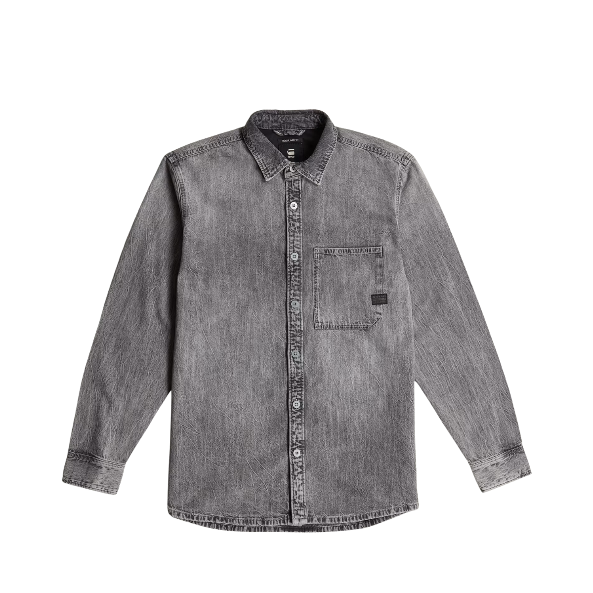 Regular 1-pkt Shirt - Sun Faded Oyster Shell