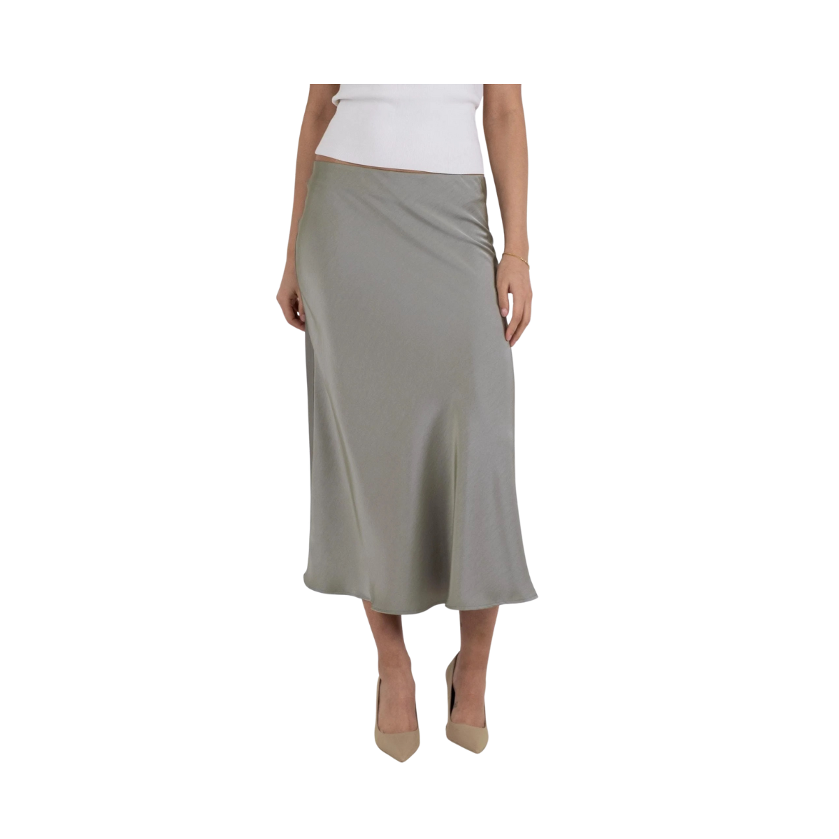 Bovary Skirt - Smoke Green