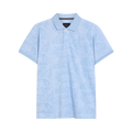 RavenSi Aop Jaquard Polo - Blue Wind