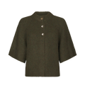 Benuta Fluffy Knit Cardigan - Army