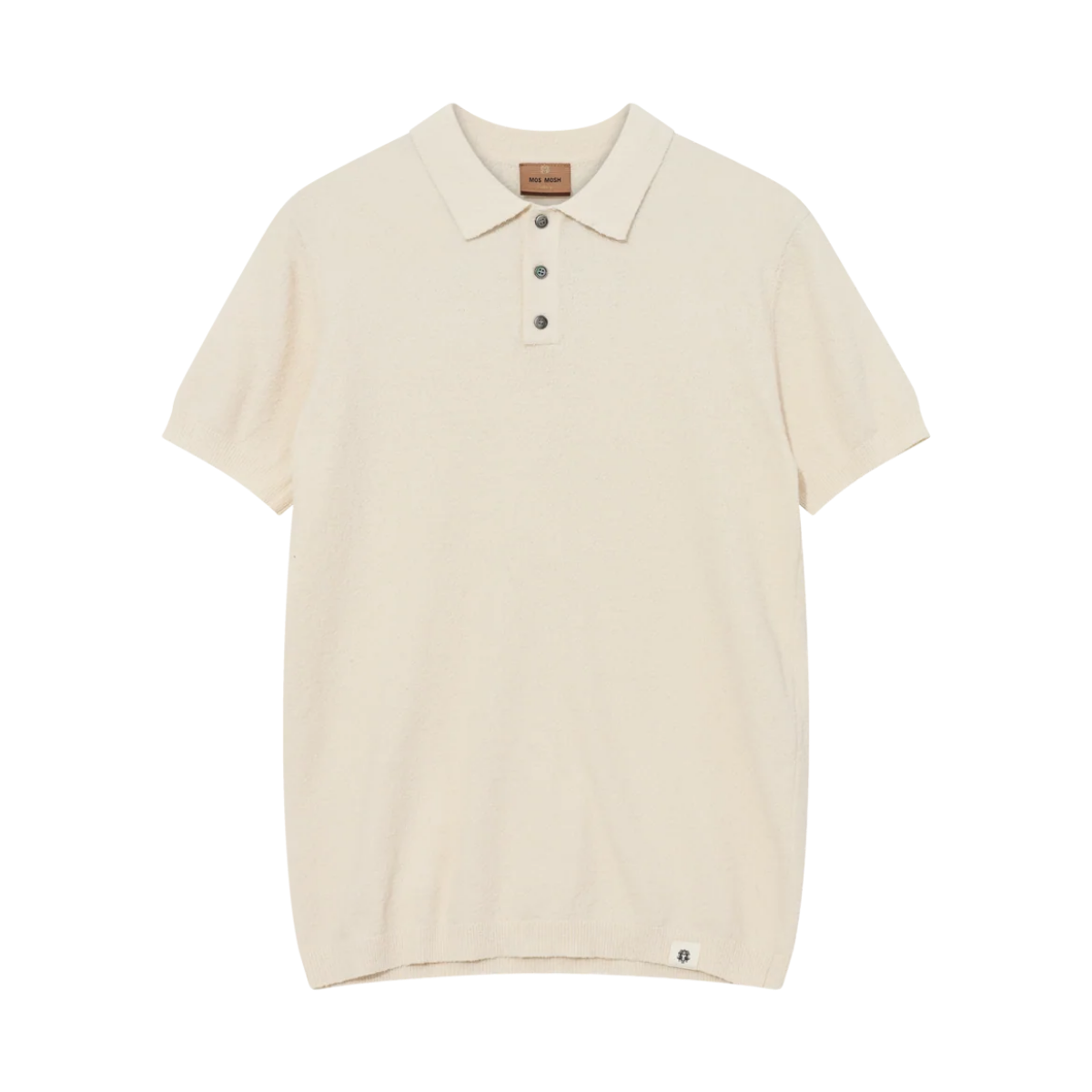 MMGKyle Bouclé SS Polo - Ecru