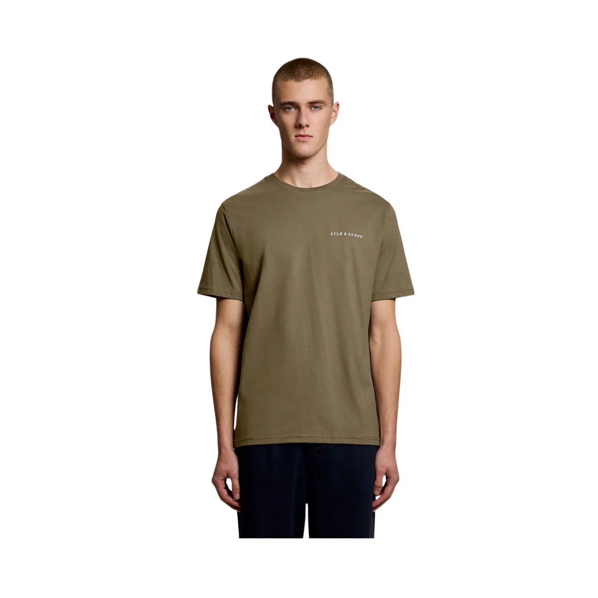 Script T-Shirt - Khaki Ash