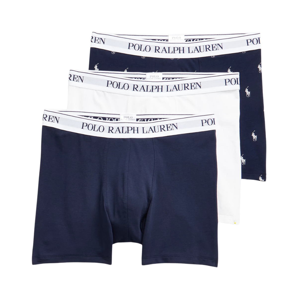 Classic Stretch-Cotton Trunk 3-Pack - Navy/White/Navy