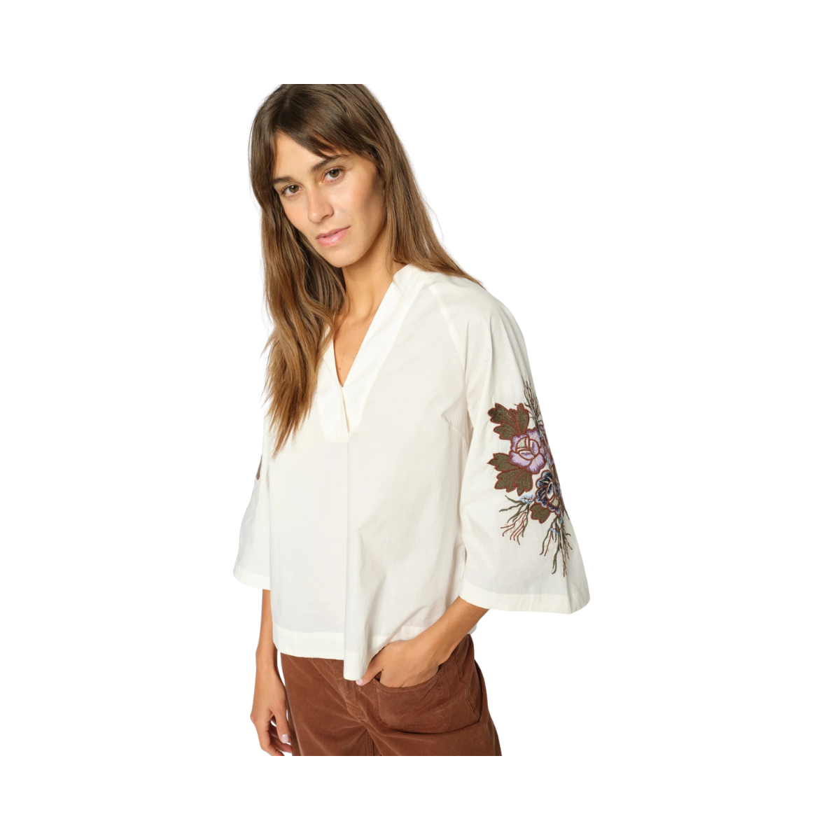 MMAleysa Popli Blouse - Ecru