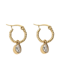 Earring Drop Stone - Gold