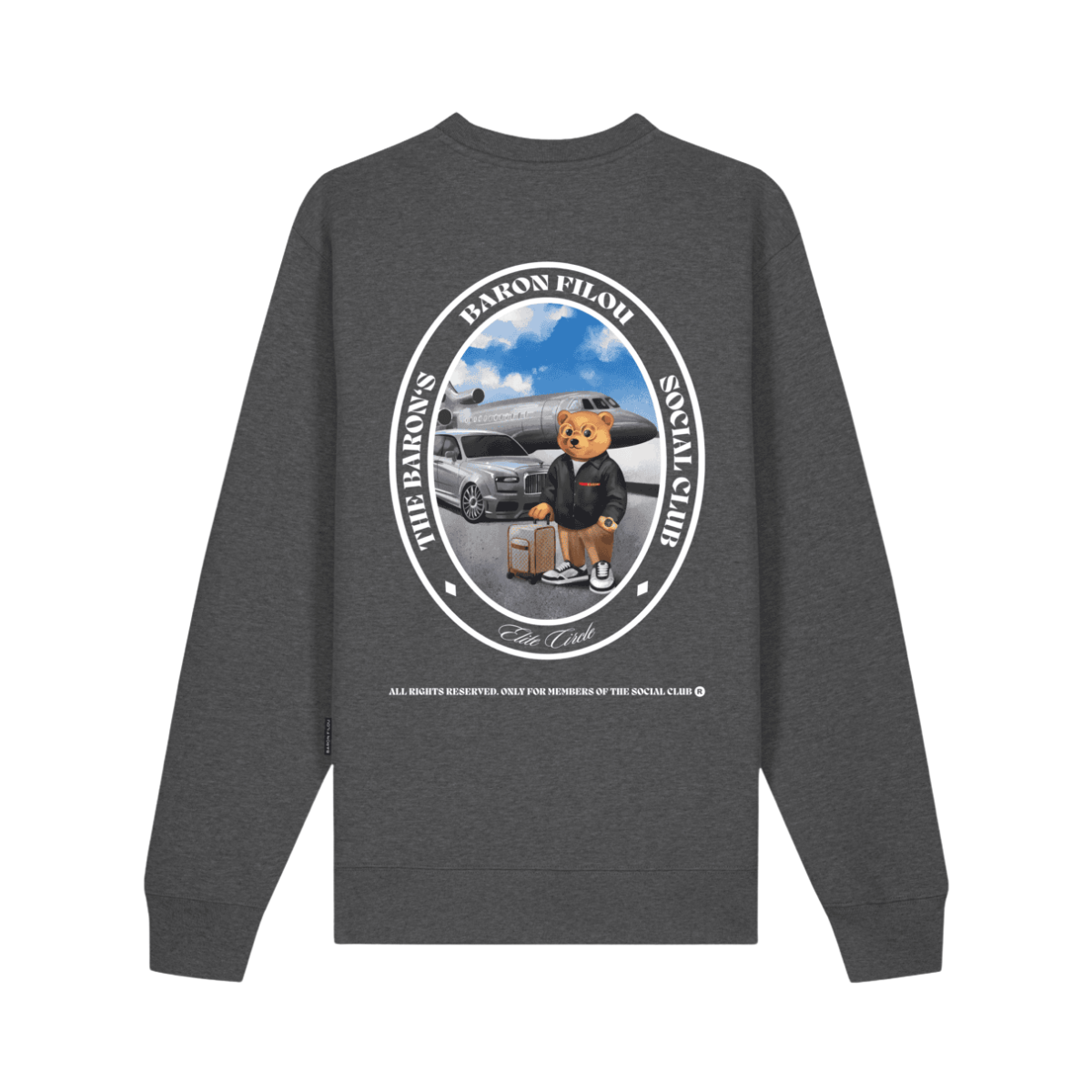 Pullover Oval Backprint Filou CLI - STONE GREY