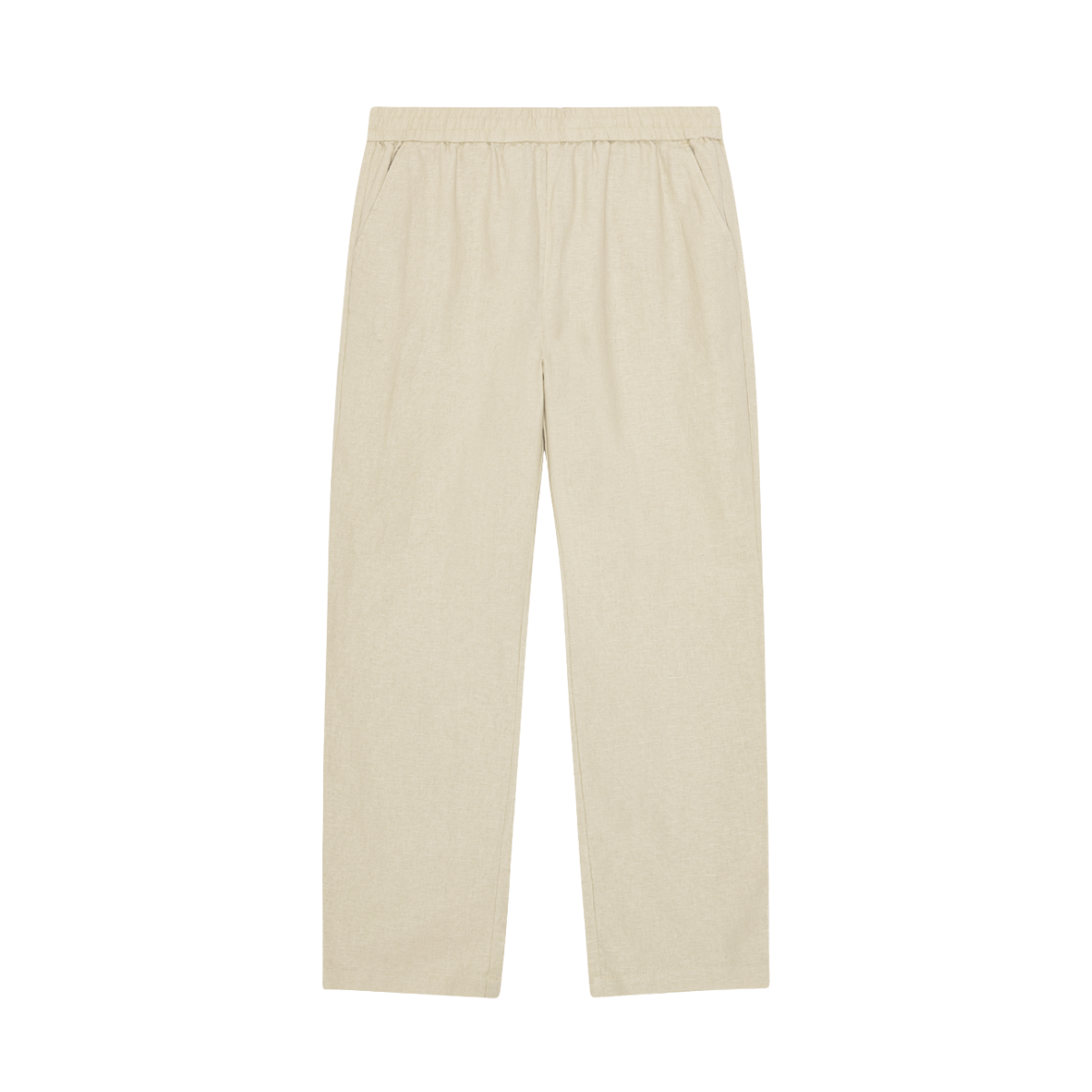 Linen Casual Pants - Light Sand