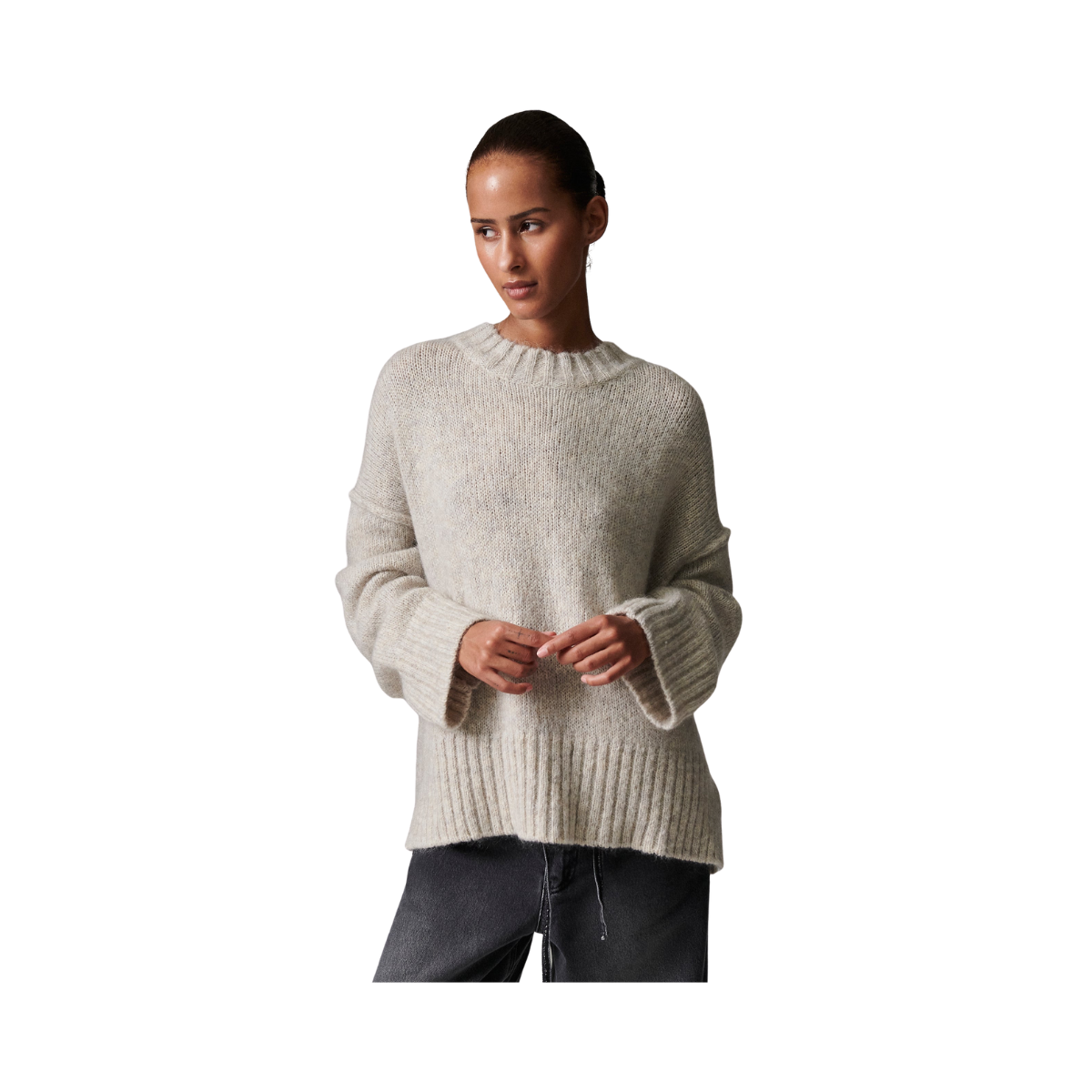 Josie - Soft Mohair - Light Grey Melange