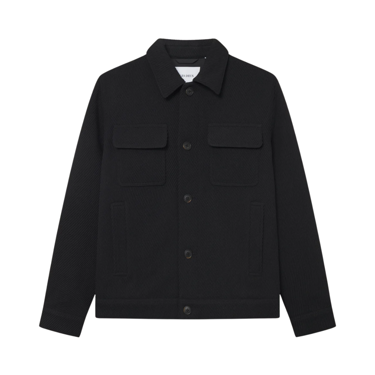 Nash Twill Wool Jacket - Black