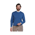 Crew Neck Knit E-Patch - Mid Blue