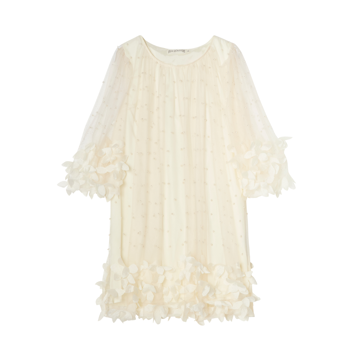 River Bead Dress - CREAM WHITE