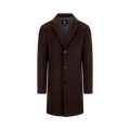 Miles Wool Coat - Dark Brown