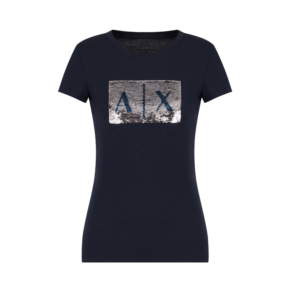 T-Shirt - Navy/Silver