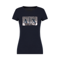 T-Shirt - Navy/Silver