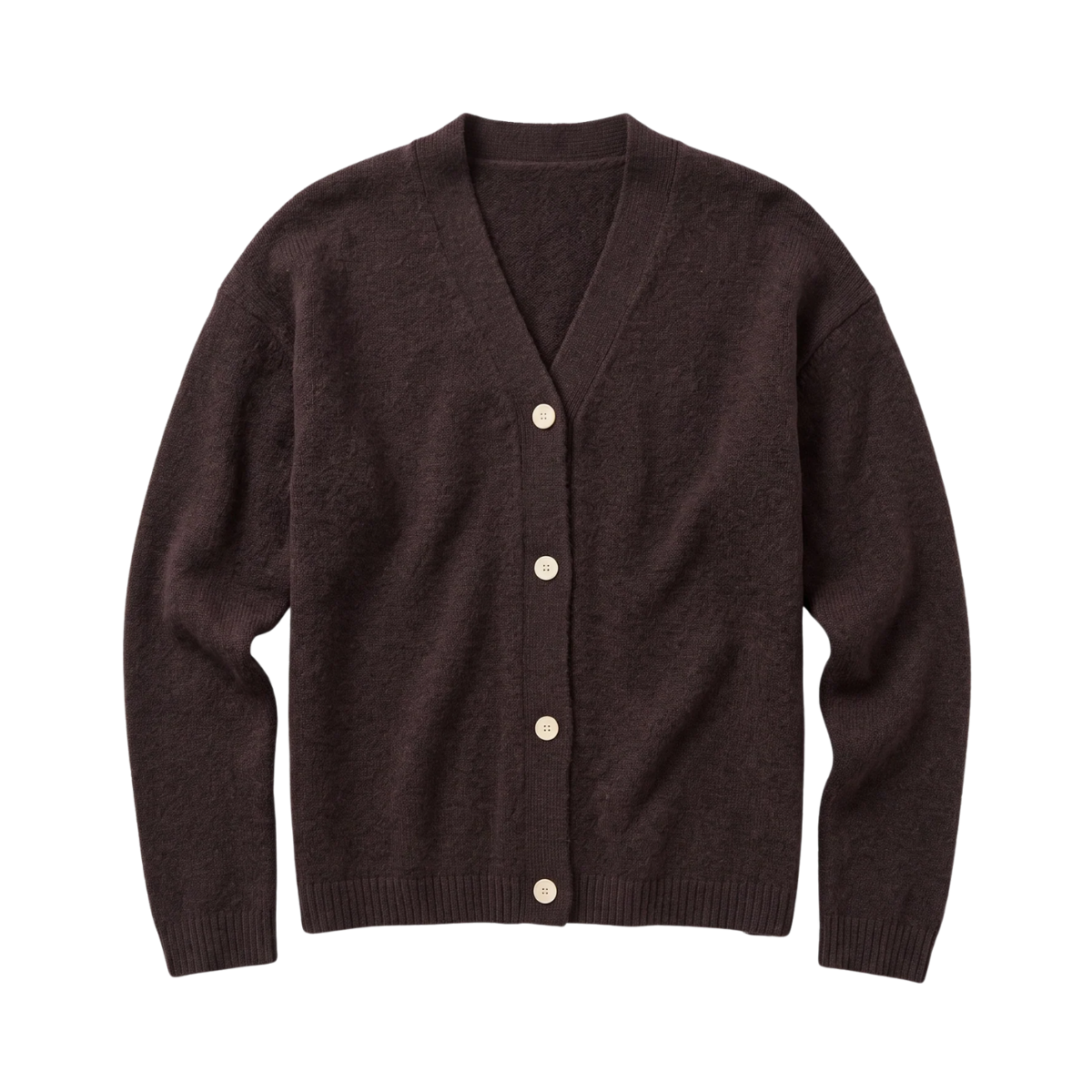 Soufflé Yarn Cardigan - Chocolate Torte