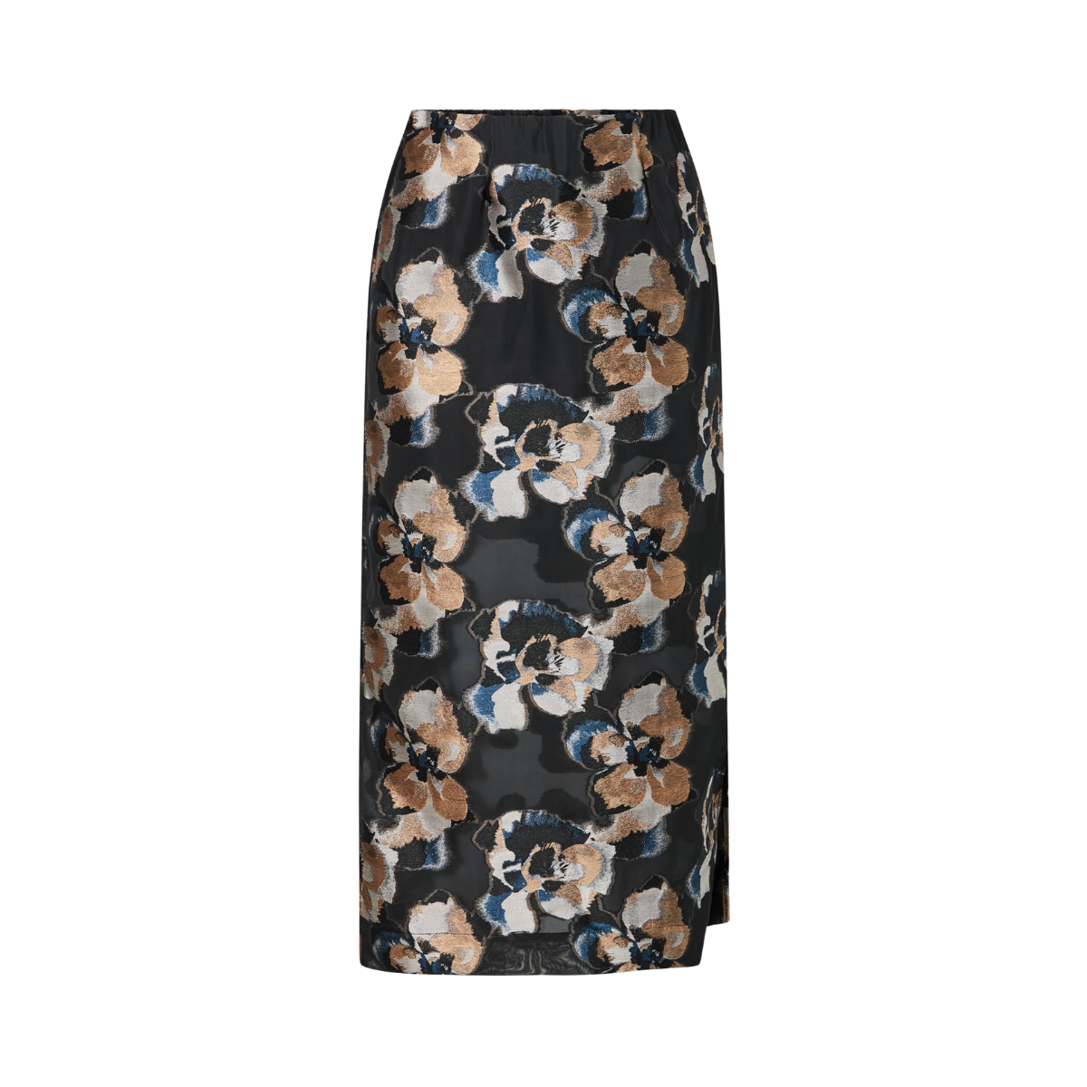 Sanna  Midi Skirt - Dark Blooms