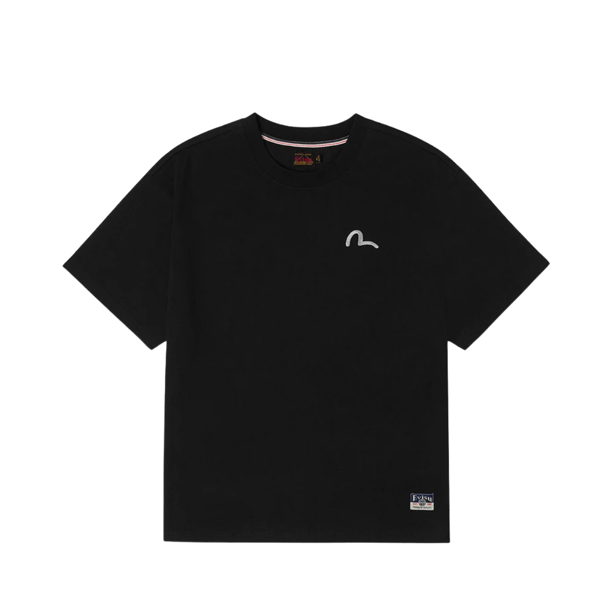 Seagull Embroidered Tee - Black