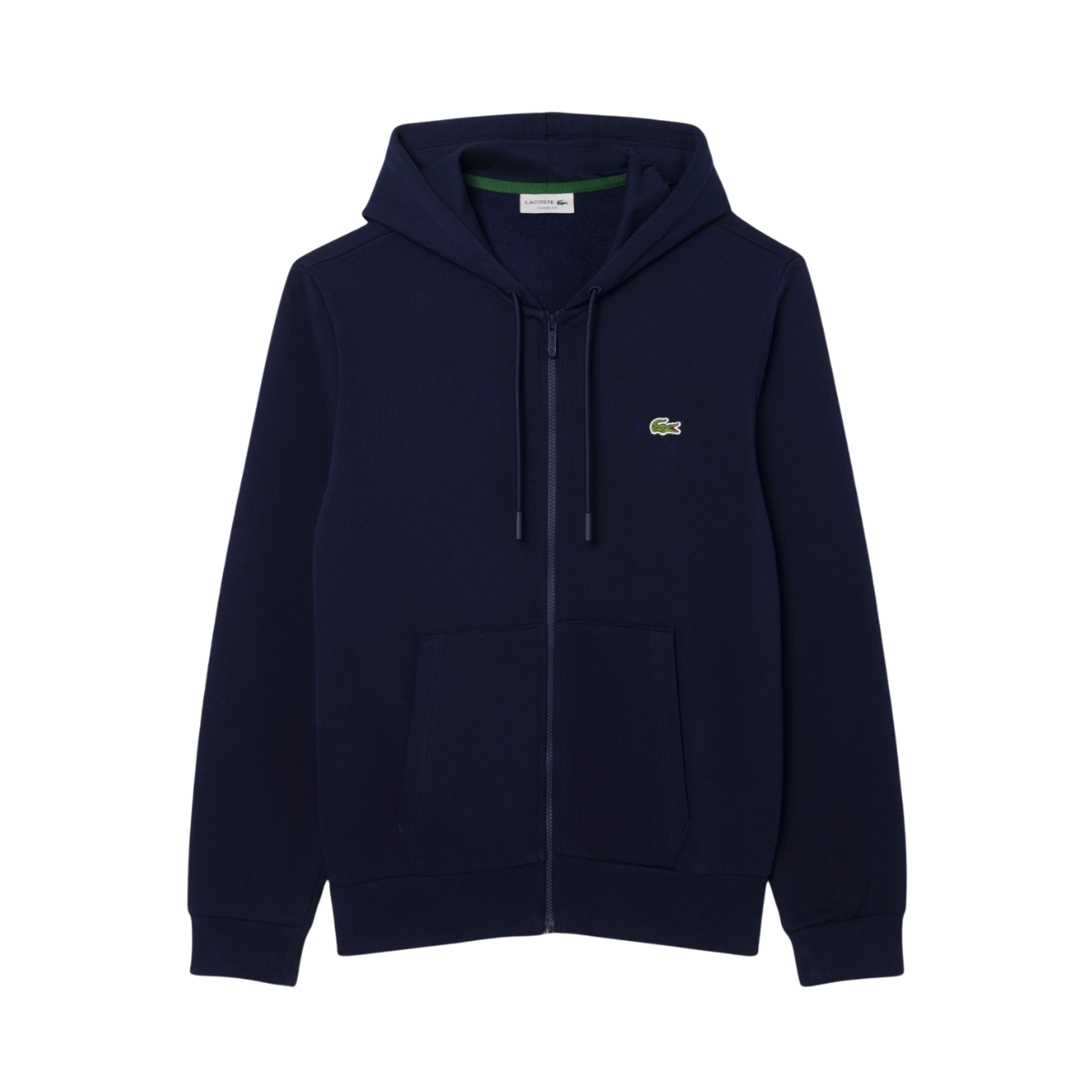 Zip-Through Hooded  Sweatshirt - Navy Blue