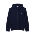 Zip-Through Hooded  Sweatshirt - Navy Blue
