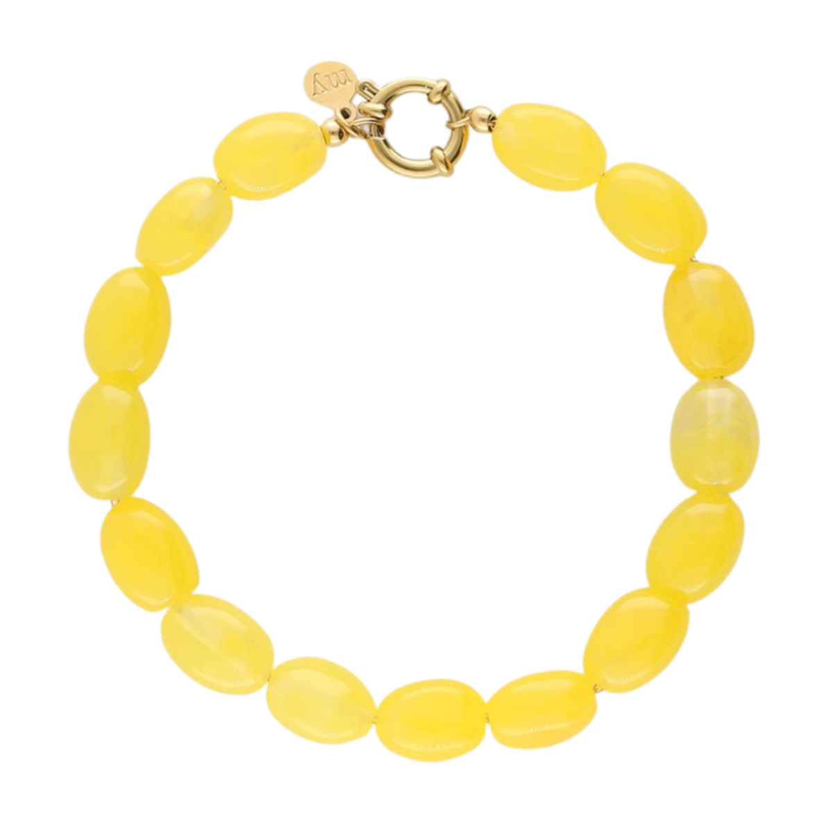 Bracelet Beads Yellow - Gold