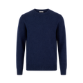 Pullover Knitted Crew Neck - Dark Blue