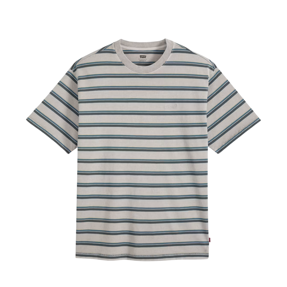 Red Tab Vintage Tee - Martin Stripe Dark Slate