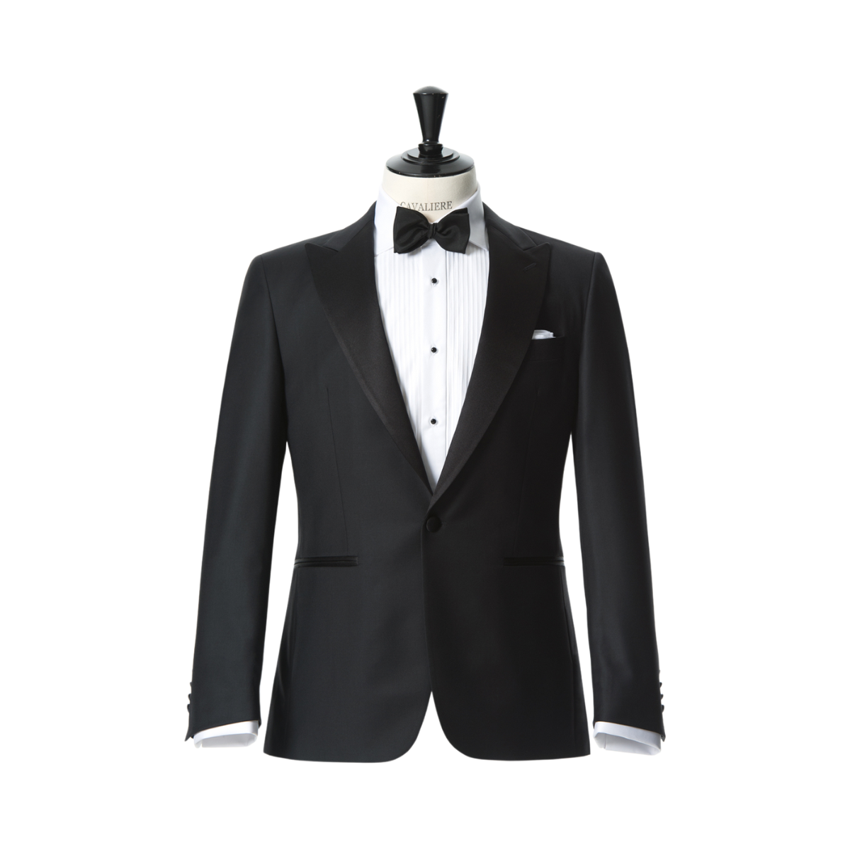 Royal Pointed Tuxedo Blazer - Black