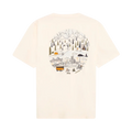 Back Print T-Shirt - Egret