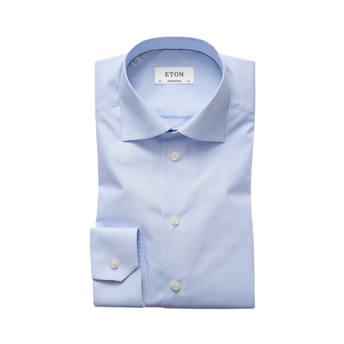 Striped Poplin Shirt - Blue