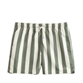 Block Striped Swim Shorts - 379 Dry Herb Green