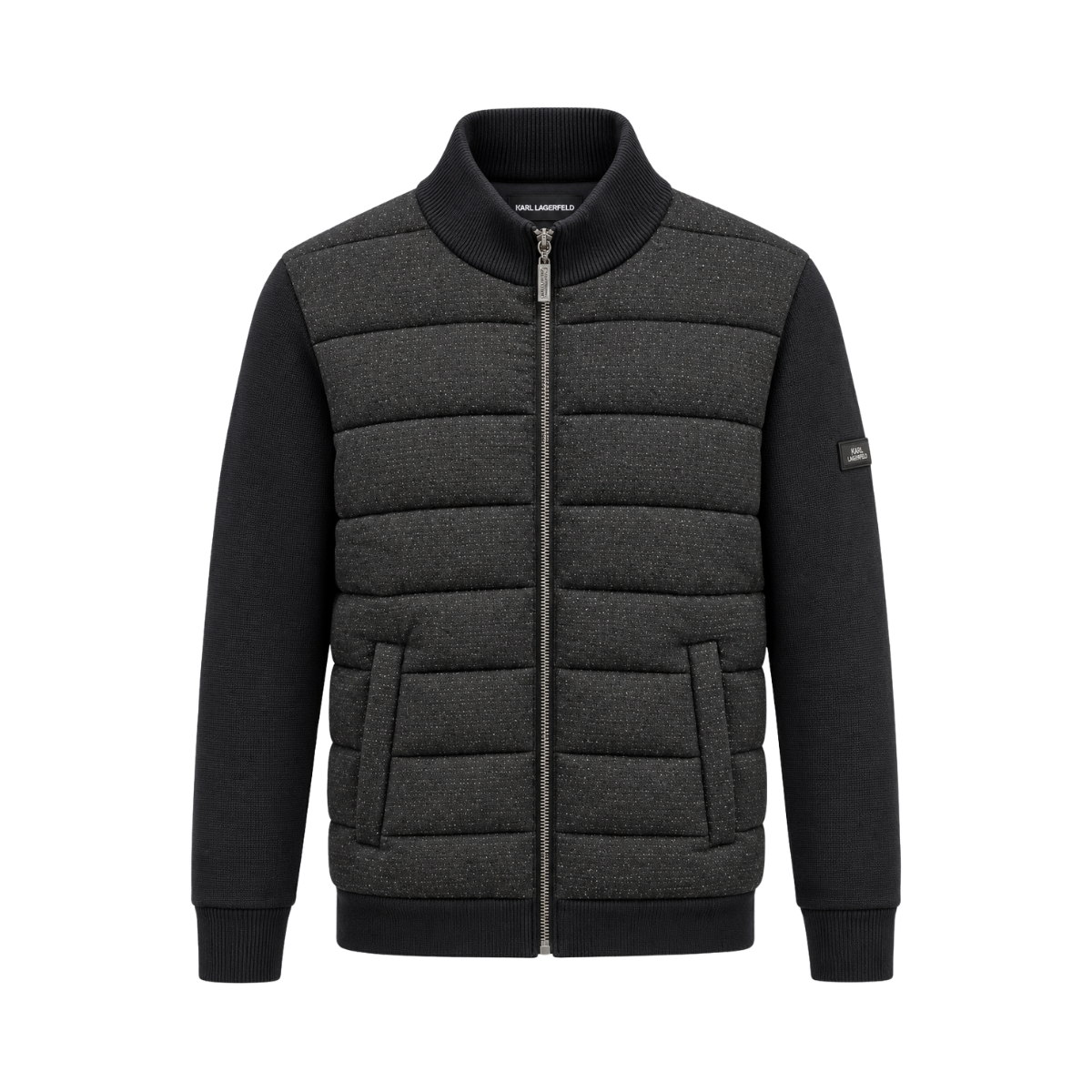 Knit Zip Jacket - Black