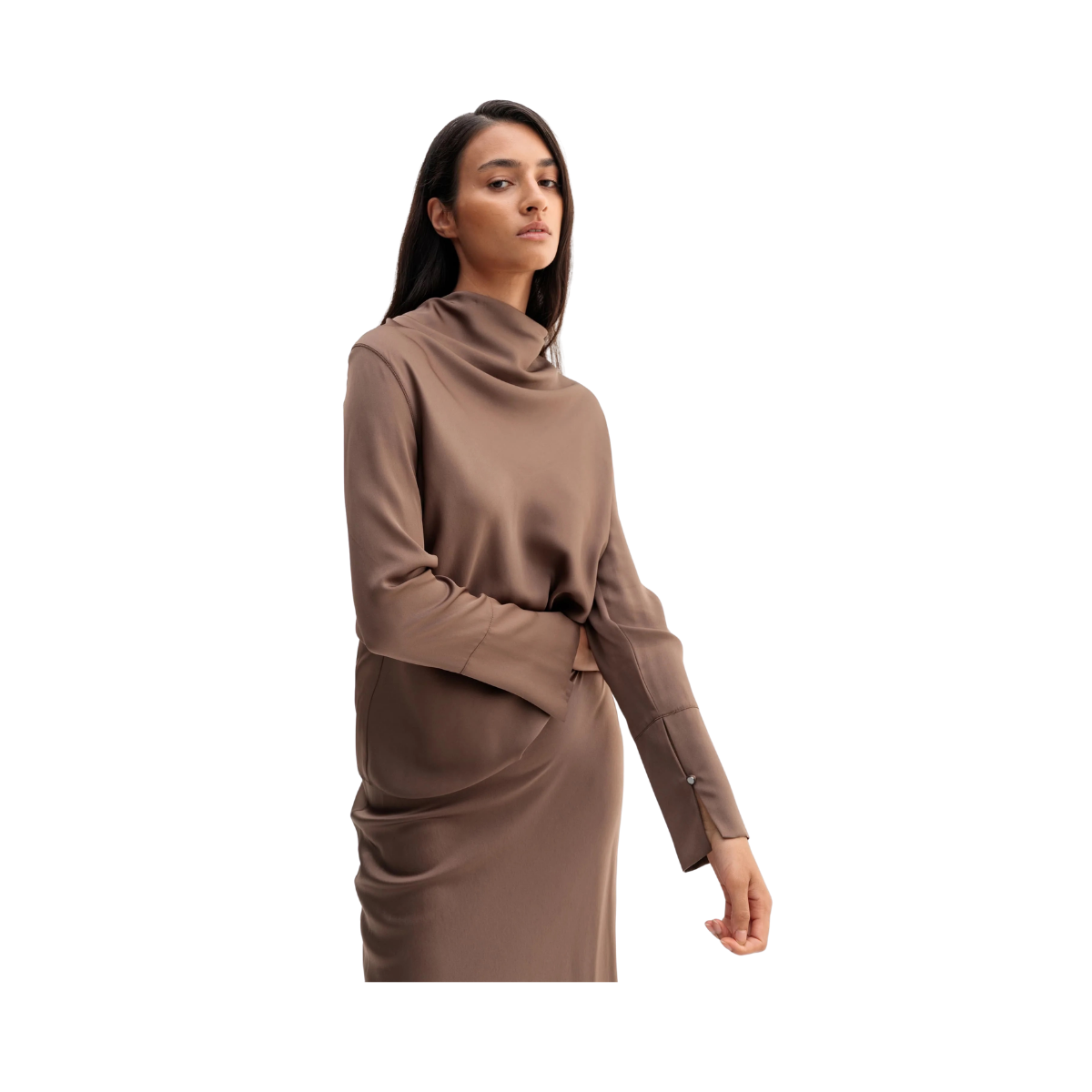 Ayumi Blouse - Light Brown