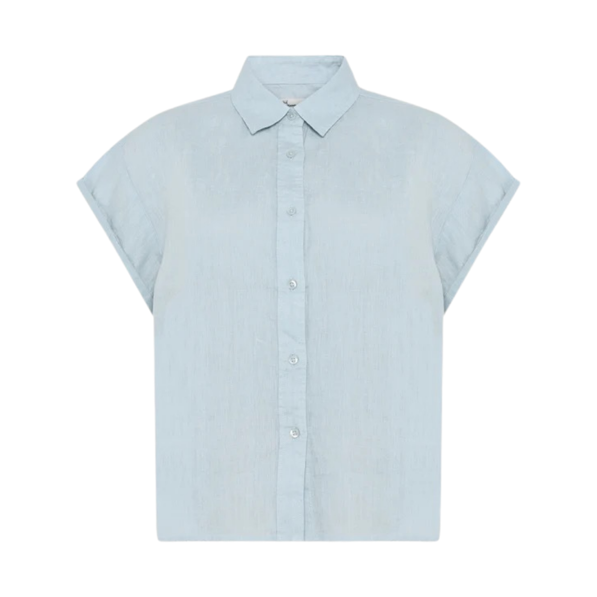 Aster Fold-Up Linen SS Shirt - Skyway