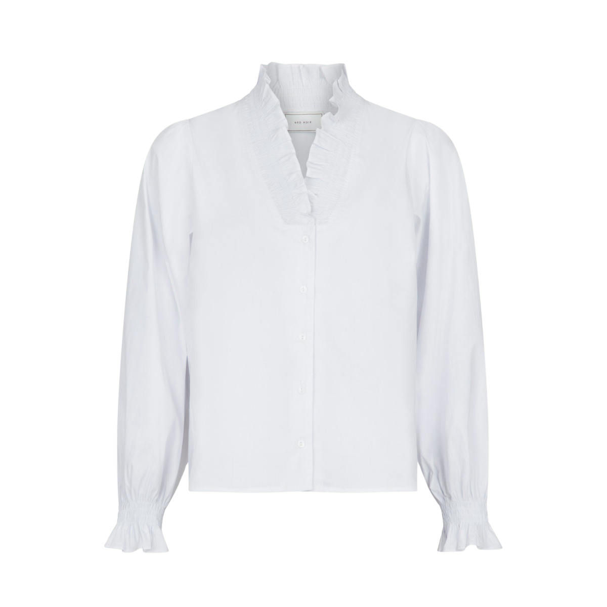 Brielle Solid Shirt - White