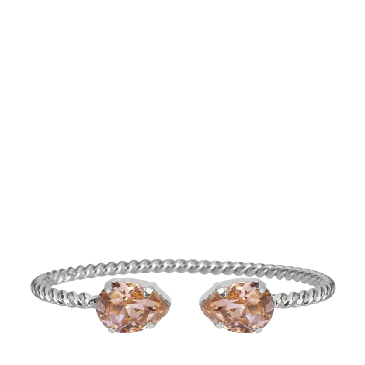 Mini Drop Bracelet Rhodium - Vintage Rose