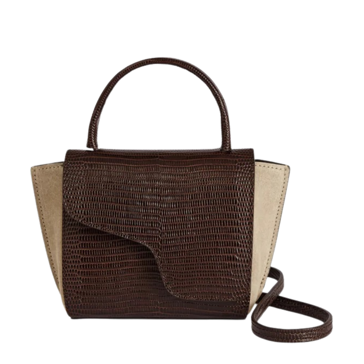 Montalcino Suede Mini Handbag - 1083 Avena