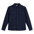 Finnigan Drape Cord Overshirt - JL Navy