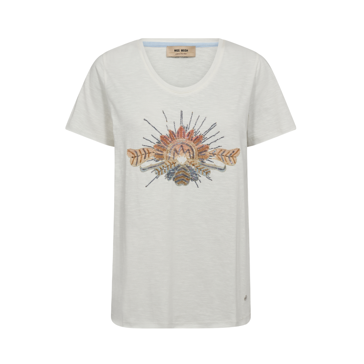 MMTonia SS Glam Tee - Ecru