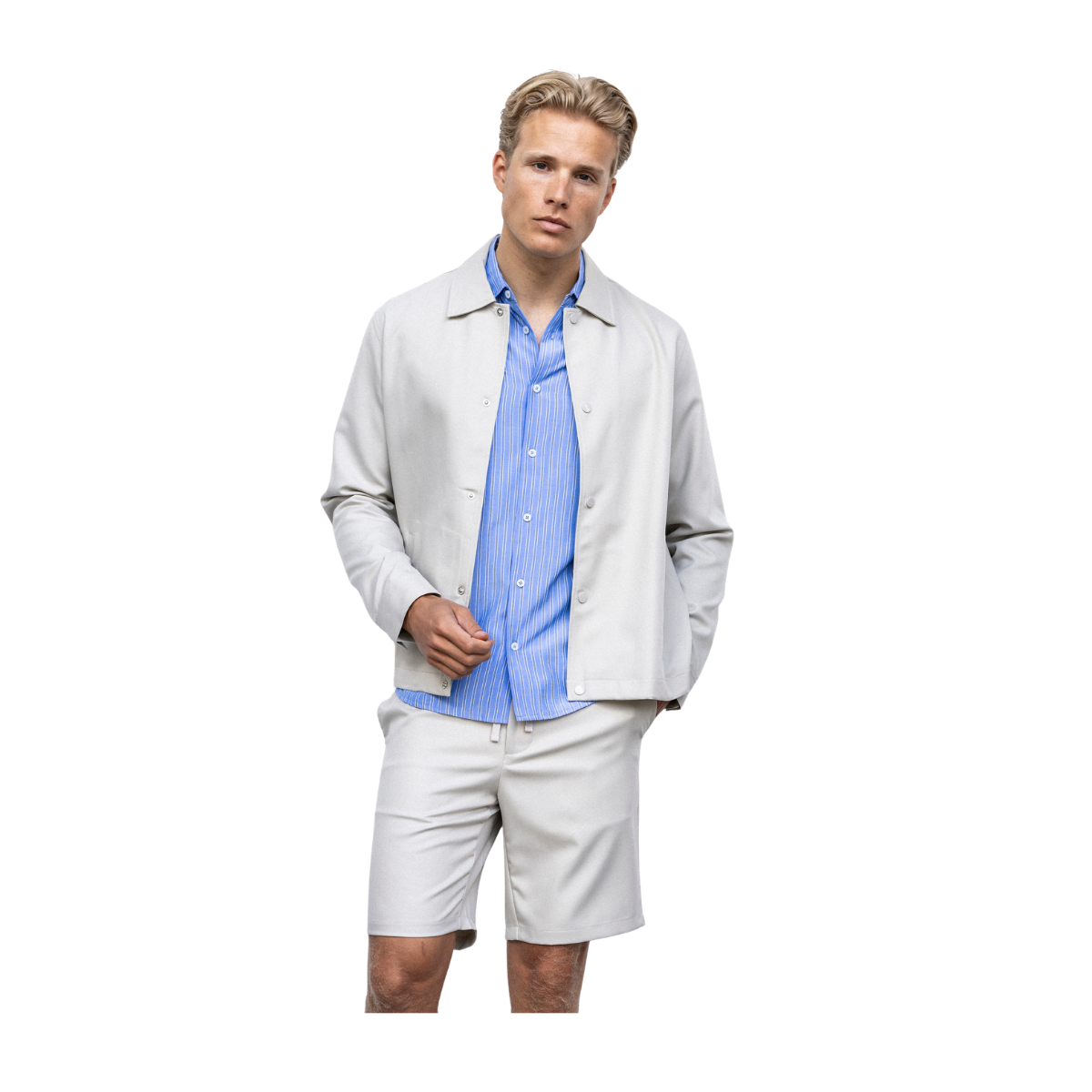 Blake Overshirt - Stone