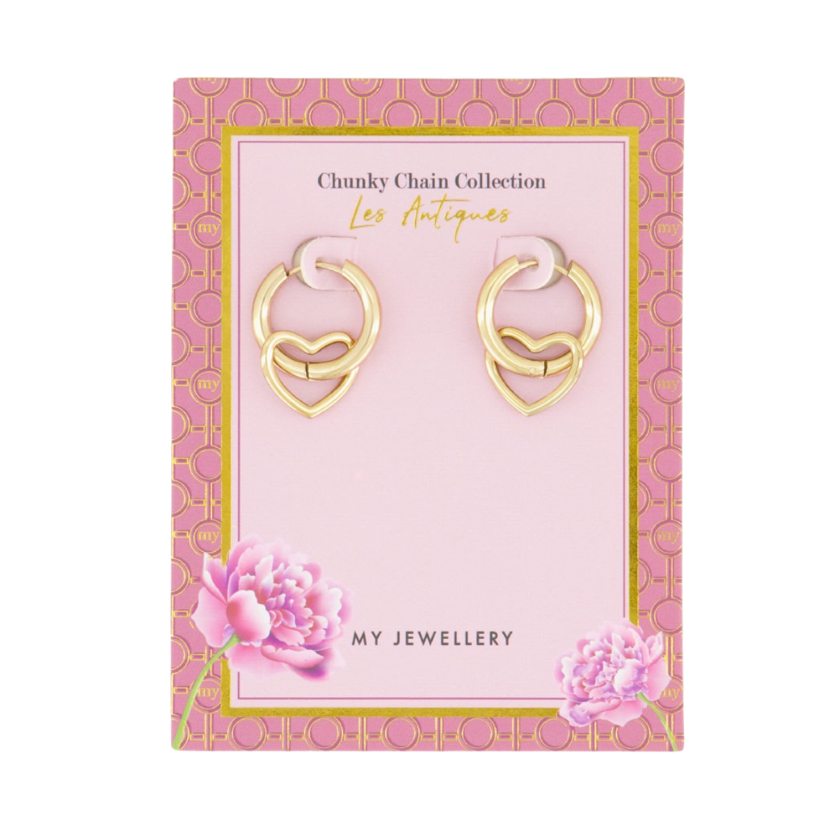 Oorringen Met Open Hartje - 1200 Gold