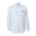 Woven Sport Shirt - Med Blue White