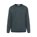 Jacquard Crew Neck Knit - Blue