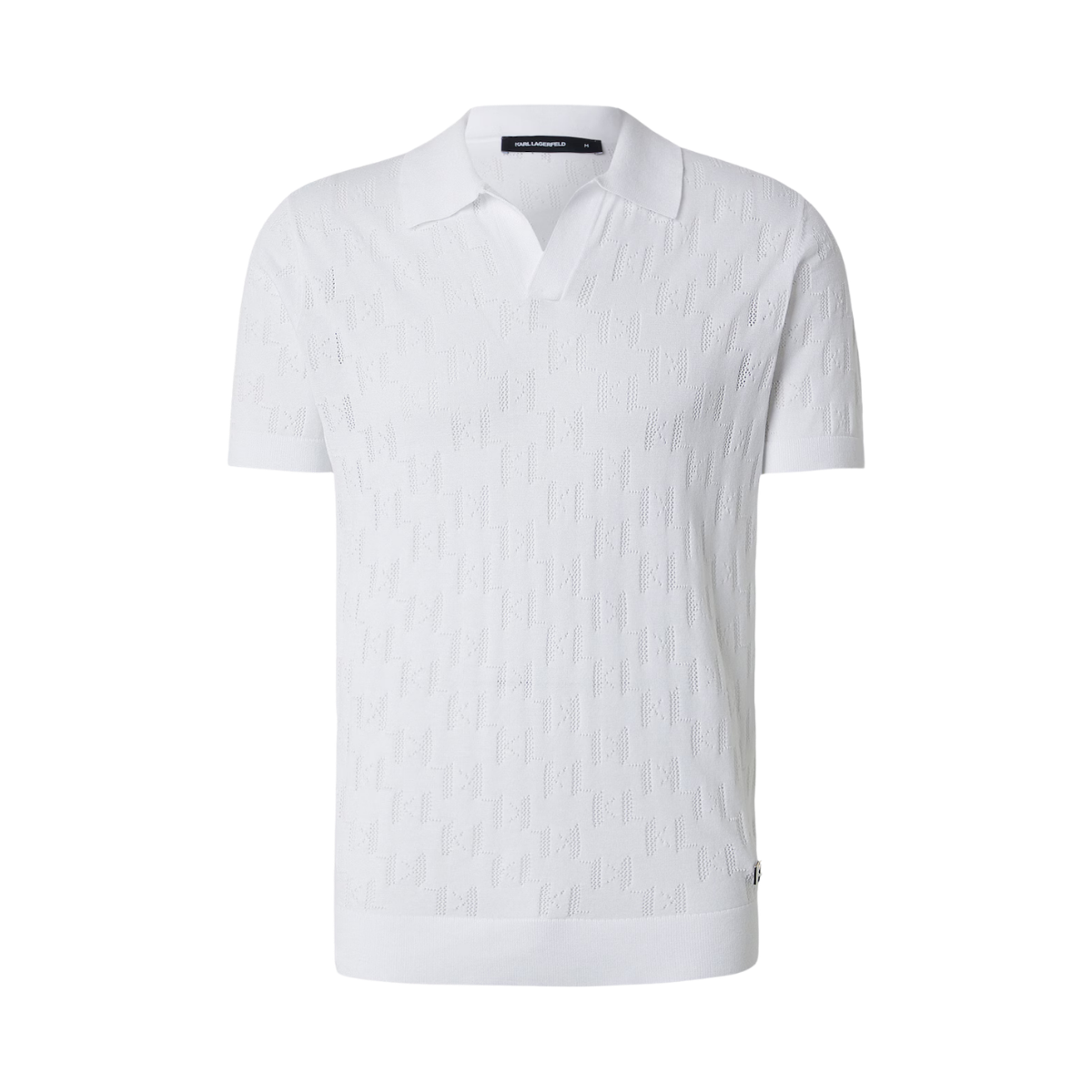 Knit Polo 1/2 - White