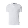 Knit Polo 1/2 - White