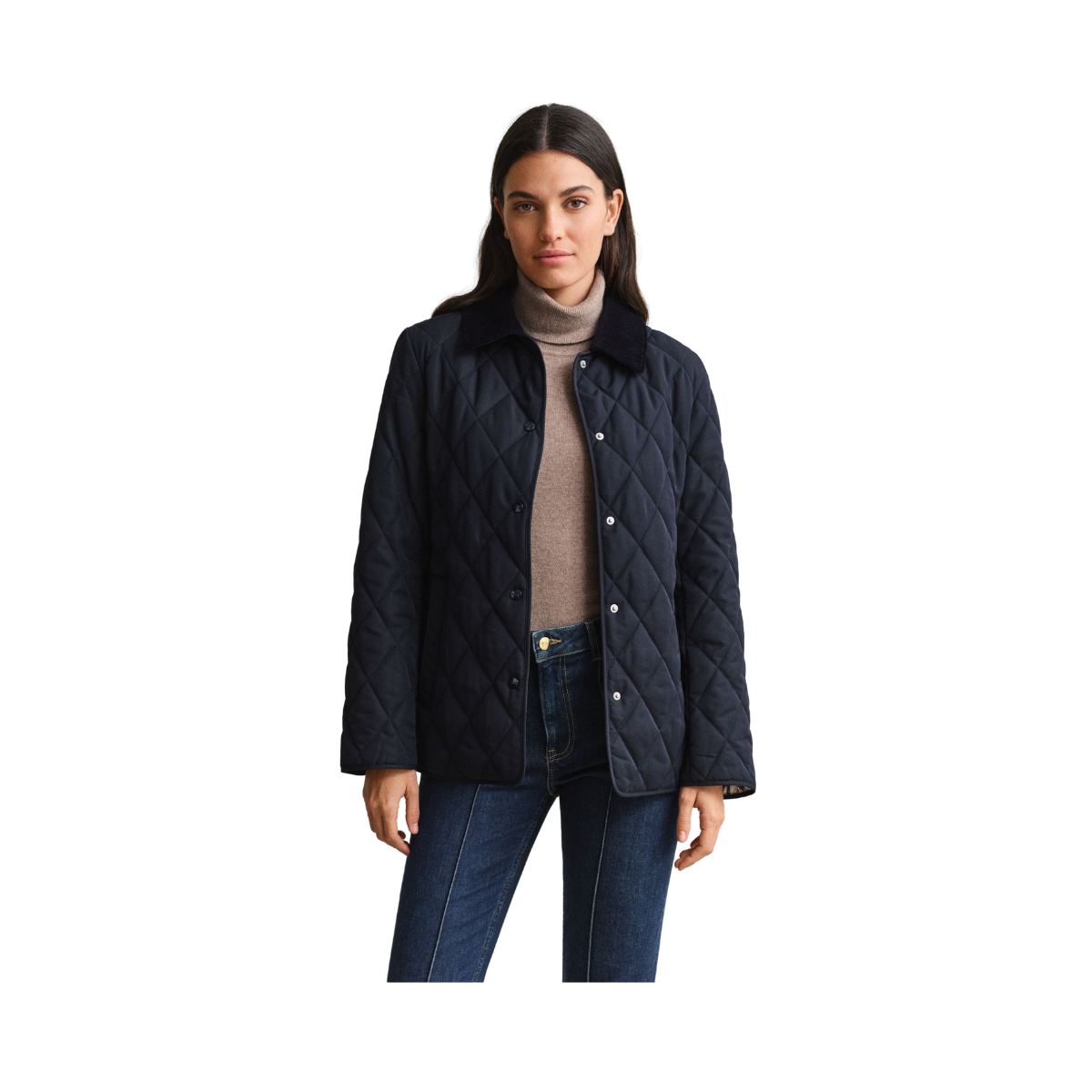 Slim Quilted Jacket - Evening Blue