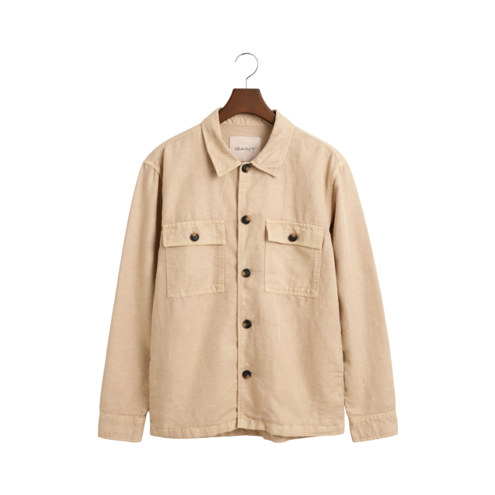 Twill Overshirt - Beige