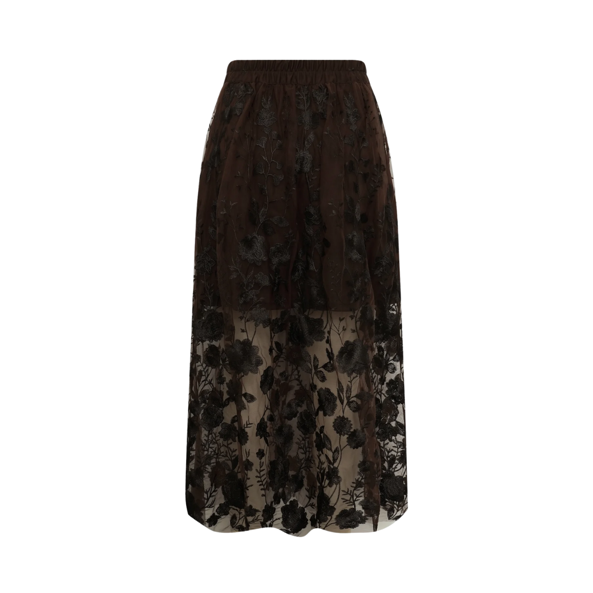 Fuschia Skirt - Dark Brown