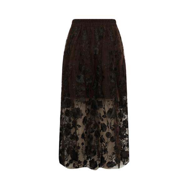Fuschia Skirt - Dark Brown