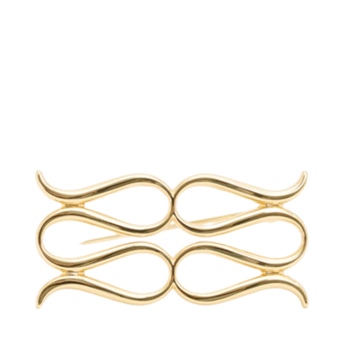Monogram Brooch - Gold Metallic